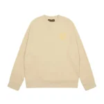 Drew Wavy Striped Knit Sweater Apricot Dr37