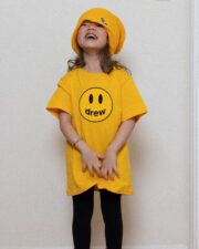 Drew House Mini Mascot ss Tee Golden Yellow - Image 3