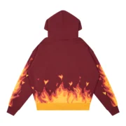 Drew House Fire Hoodie Burgundy - Image 2