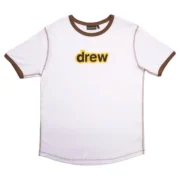 Drew House Secret ss Ringer Tee White/Brown